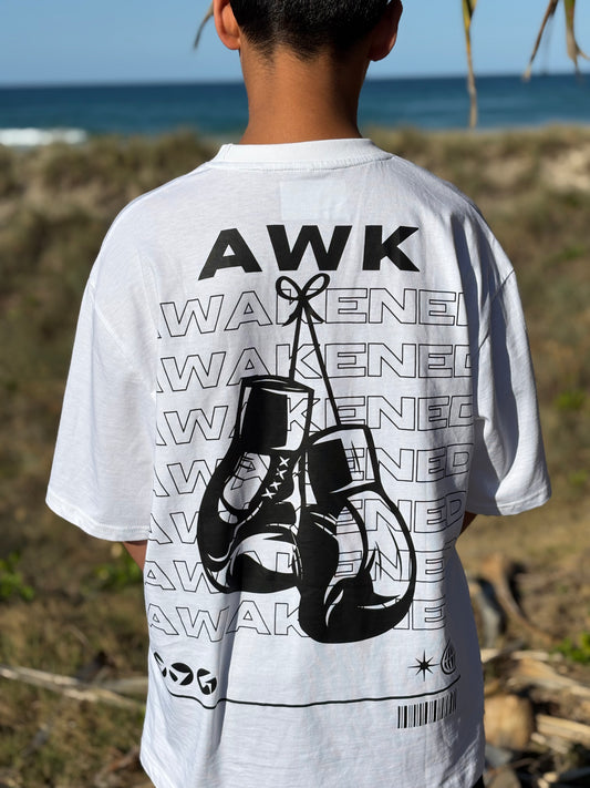 Awakened Oversized Tee – White