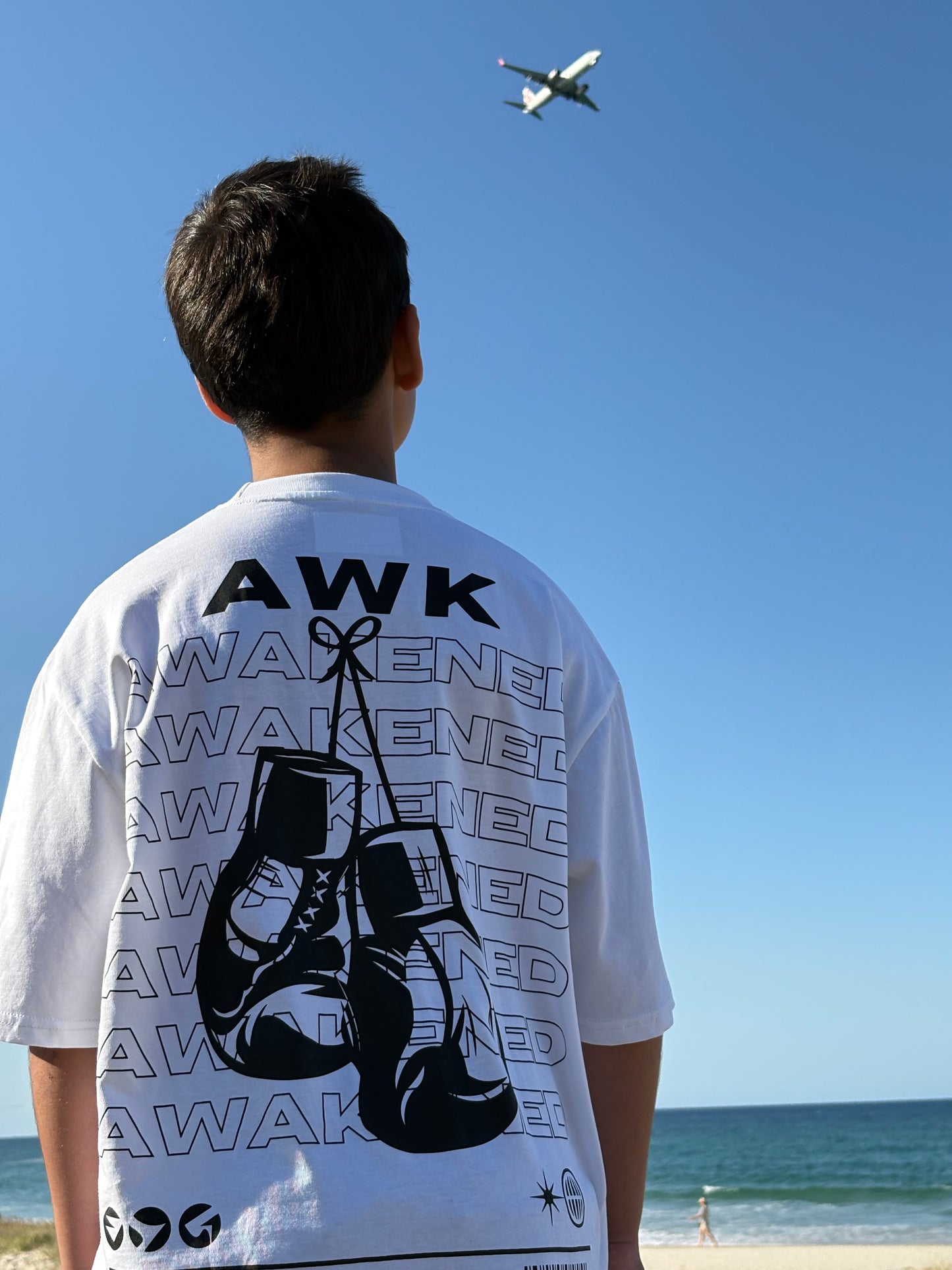 Awakened Oversized Tee – White